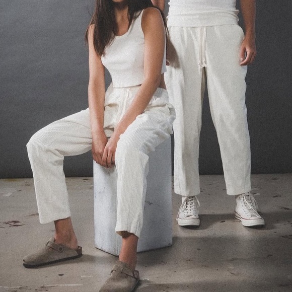 Elwood Corduroy Traveler Pant - Aged White - Picture 1 of 10
